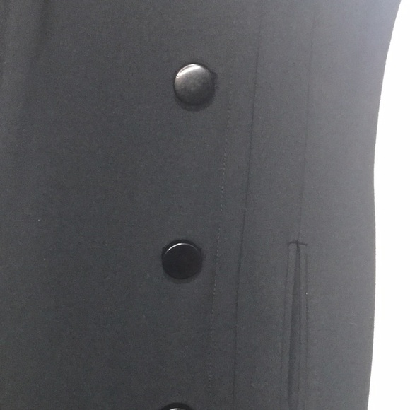 ADRIENNE Vittadini black sleeveless button embellished bodycon dress 4 - Picture 4 of 12